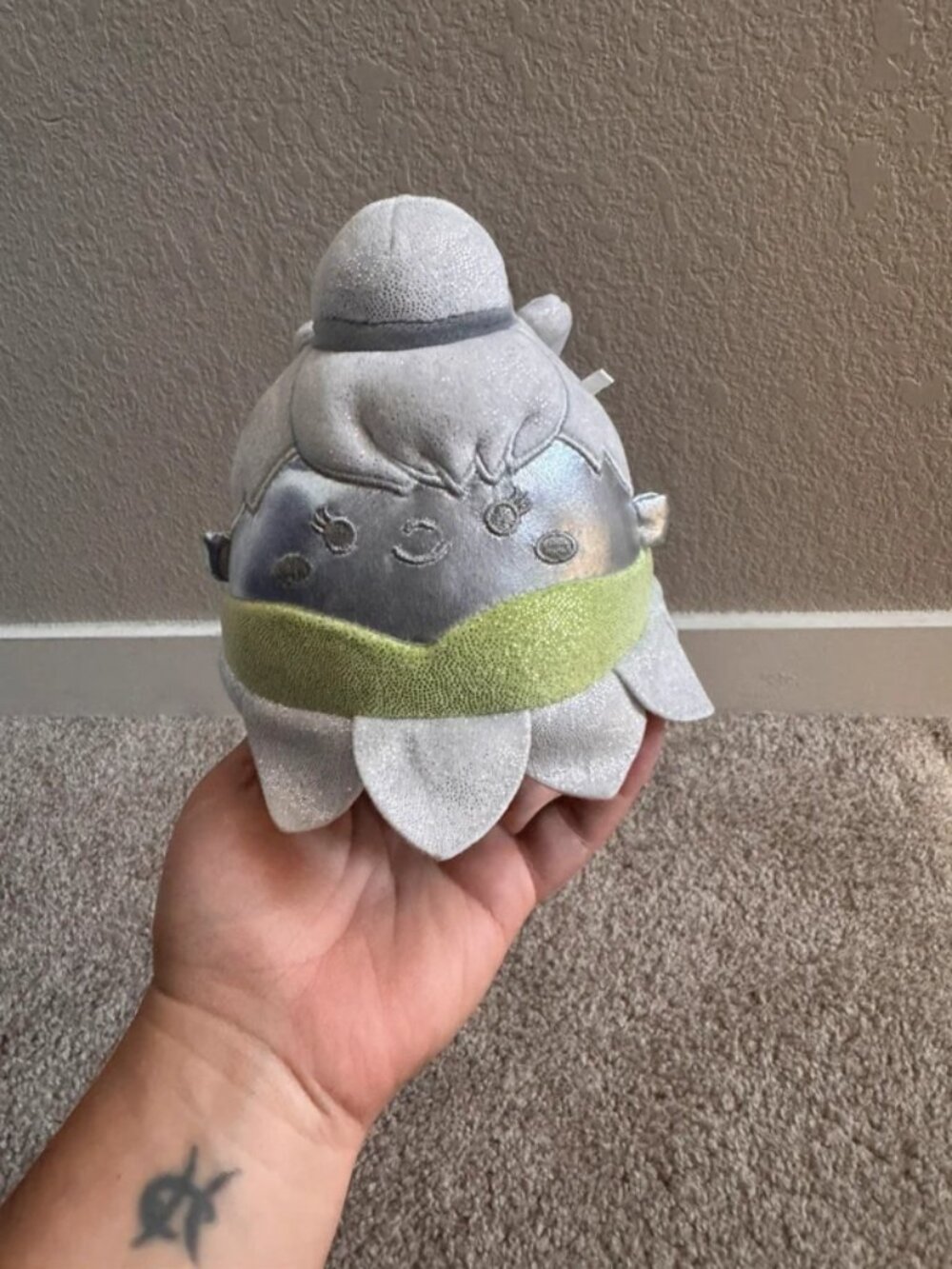 Squishmallows Tinker Bell Disney 100th Anniversary Edition Silver plush